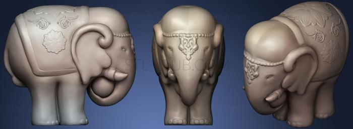 3D model Elephant Sculpture (STL)